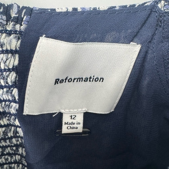 Reformation Shyla Floral Midi Dress Size 12 B1536 - Picture 6 of 8